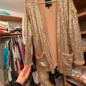 Tracy Reese Peach Cardigan